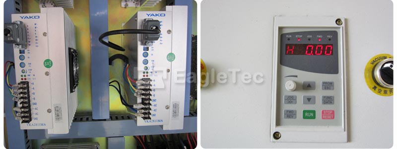cnc router 2040 inverter display on machine operation panel - photo 