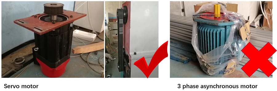 servo motor prior to 3-phase asynchronous motor on engraving and broaching - photo