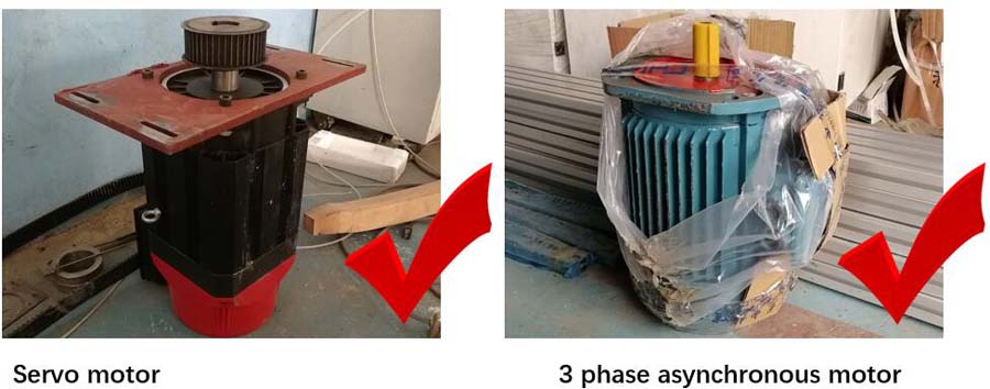 both motors are ok for cnc wood lathe with turning function only – photo