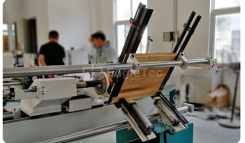 auto wood lathe auto feeding system