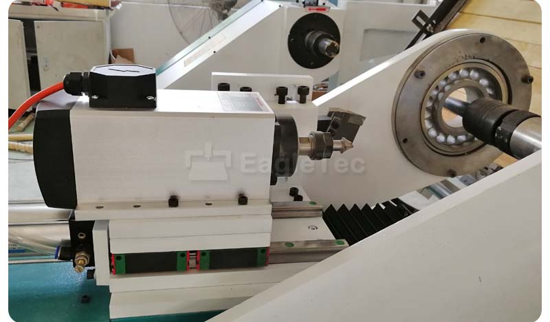automatic wood lathe spindle and knife with steady rest