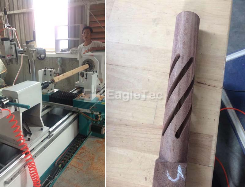 eagletec wood cnc lathe machine in Myanmar - photo