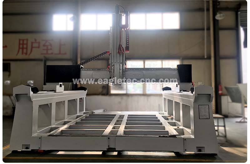 foam wood foundry pattern making cnc router machine main structure under assembly