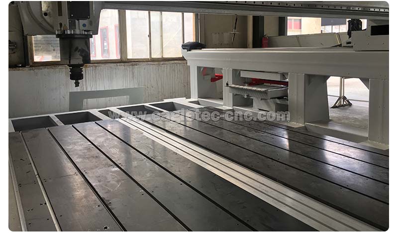 aluminum profile table on cnc router for foam wood industry patterns - photo