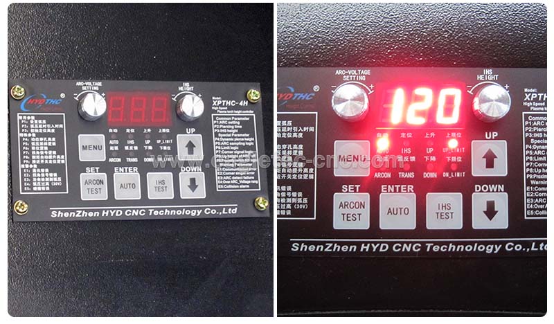 THC LED monitor of torch height controller 