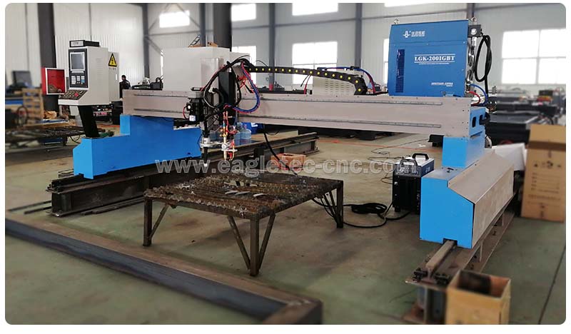 heavy duty gantry type cnc plasma cutter machine