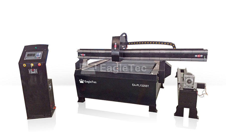 combined cnc plasma round tube cutting machine