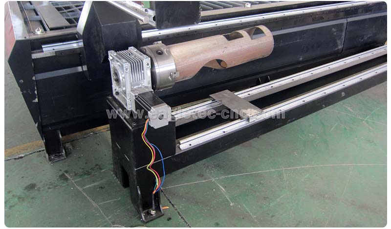 chuck type rotary axis with reducer and step motor