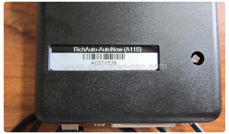 RichAuto A11 hand-held controller label