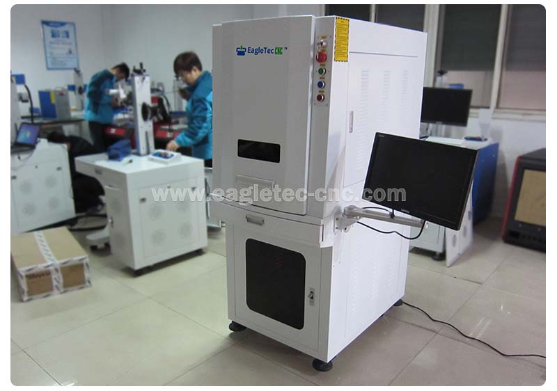 full enclosed fiber laser marking machine with full protection design in EagleTec workshop
