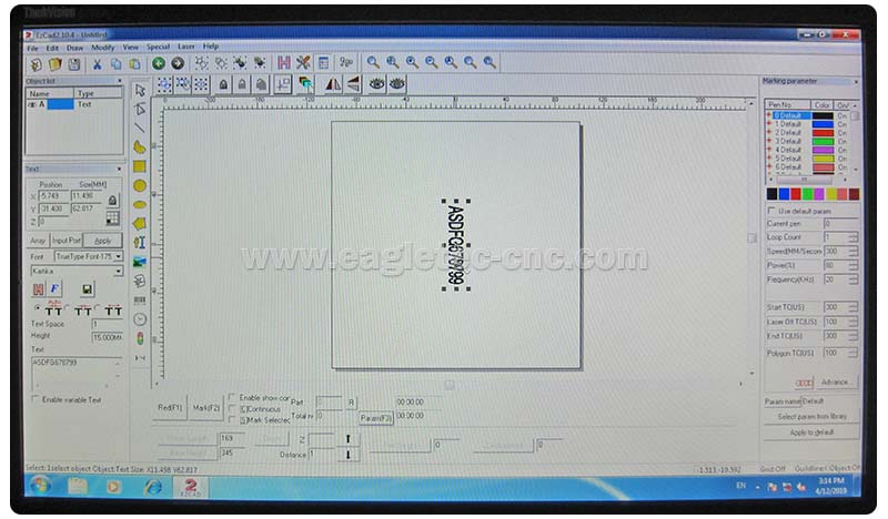 ezcad software programming interface from BJJCZ