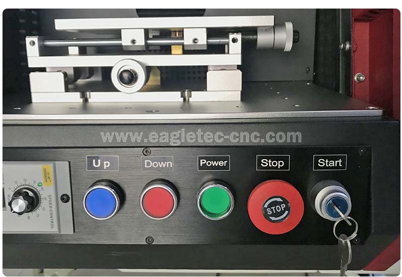 operation panel of mini fiber laser marking machine 