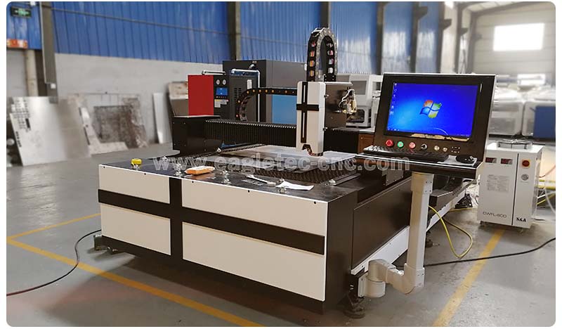 750w fiber laser metal cutting machine ready in eagletec workshop