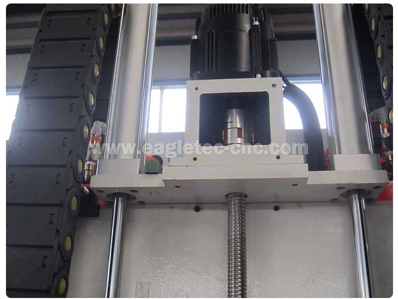 Z-axis transmission part of eight spindle cnc wood carving router machine