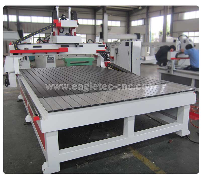 eight spindle cnc router wood carving machine rear view 