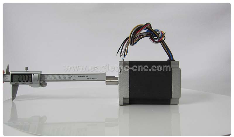 use calipers to measure the length of the stepper motor’s shaft