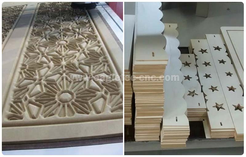 wood carving and cutting projects by twin head cnc router