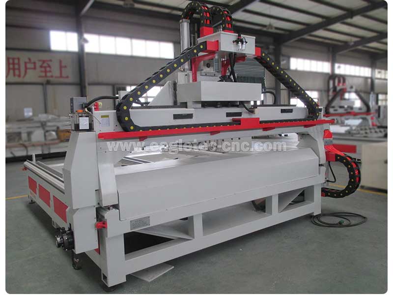 multi head cnc machine’s headstock is fully enclosed by a casing