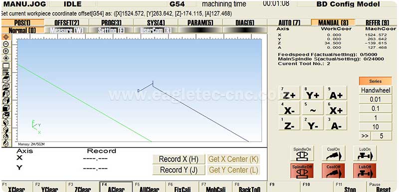 nc studio 4 axis cnc operating software screenshot