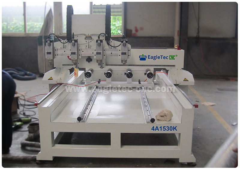 4 Axis CNC Router Woodworking Machine with air-cooled spindles