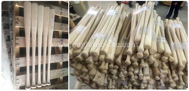 solid wood baseball bats made by cnc wood lathe