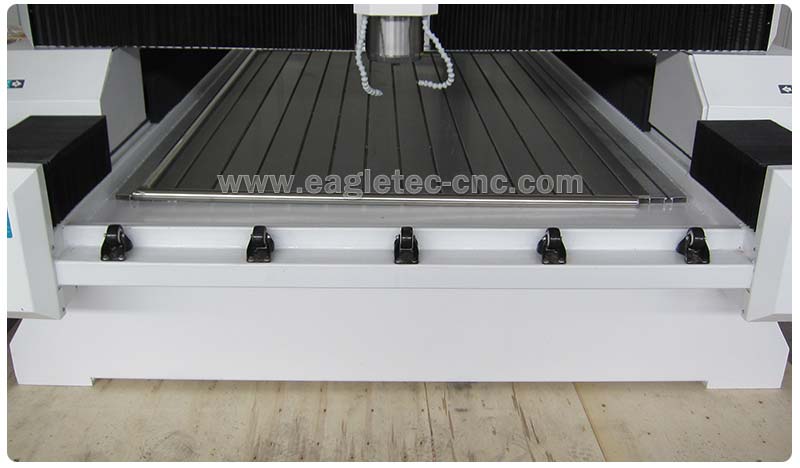 5 rollers on the front of stone carving cnc router platform