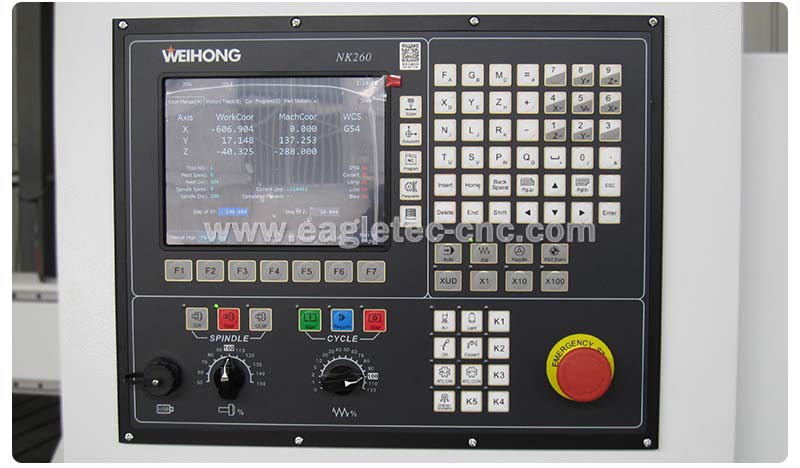 weihong nk260 control software display in English