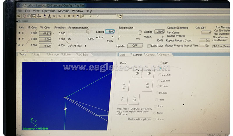 NcStudio Lambda3S software screenshot