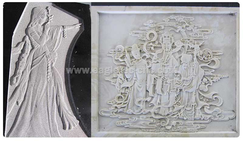 carved marble and granite projects for gardening via cnc marble engraving machine