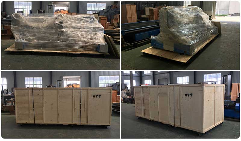 cnc oxyfuel and plasma gas cutting machine under packing