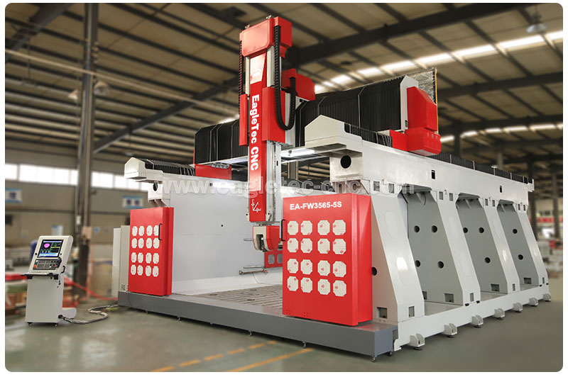 5 axis cnc router machine with RTCP ready for delivery in plant