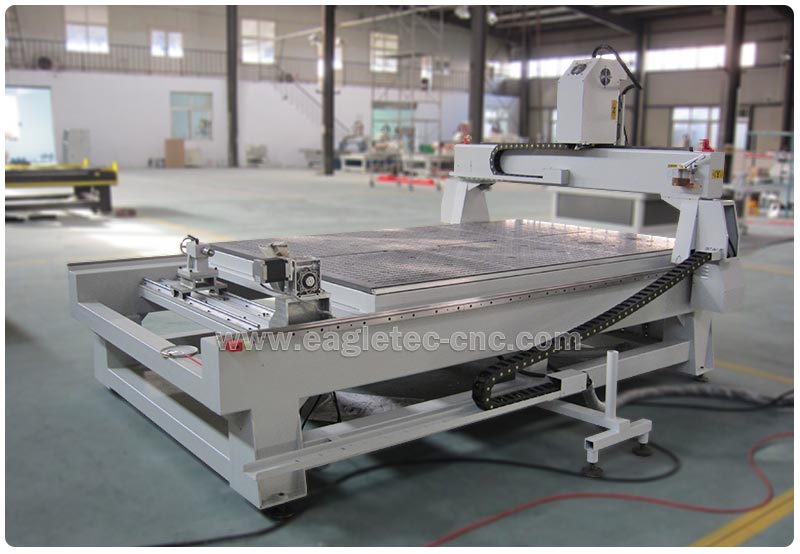 4 axis rotary axis cnc router with vacuum table