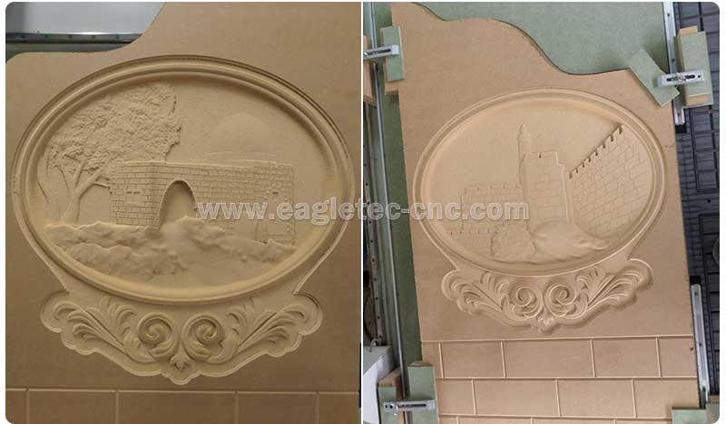 carved artworks projects by the 1325 cnc router with rotary