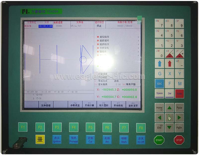 cnc plasma table controller FX430A