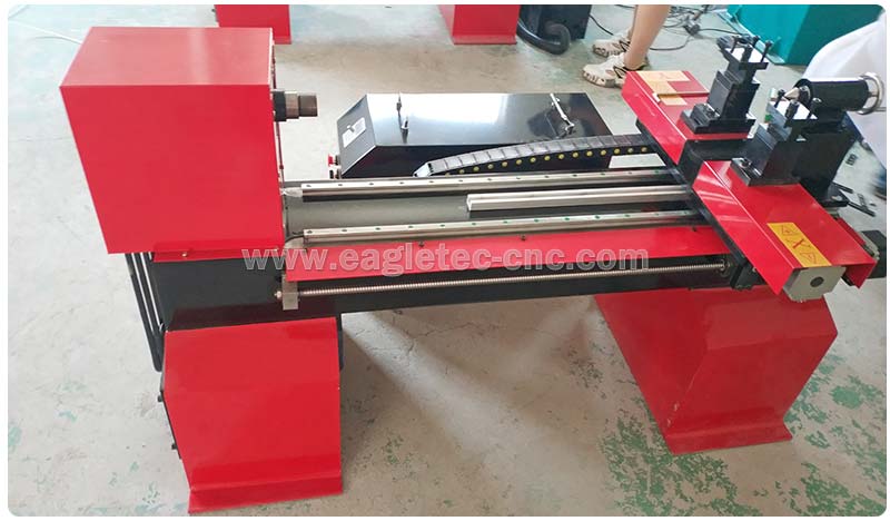 red smallish size cnc wood lathe for hobbyist