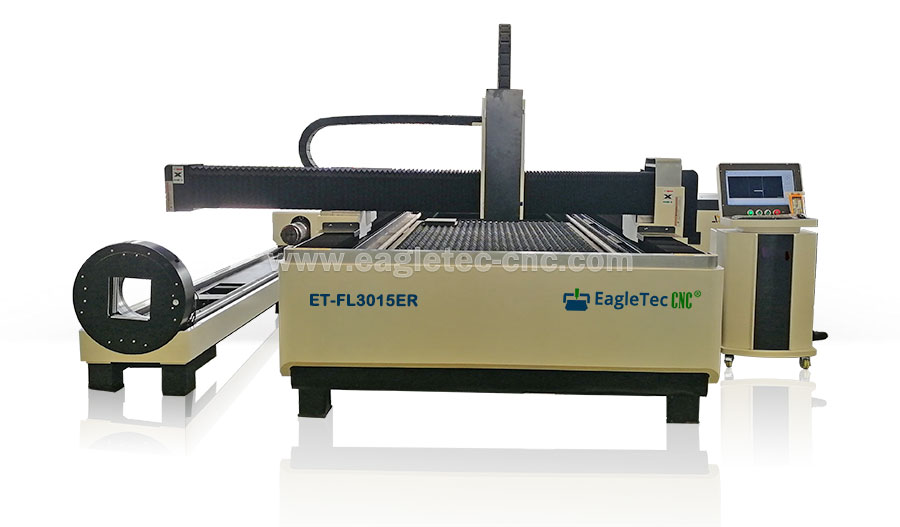 complete exchange table fiber laser cutting equipment with rotary tube cutter