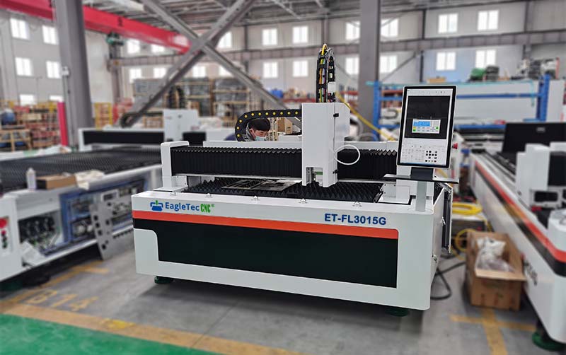 fiber laser steel cutting machine ready in the mill