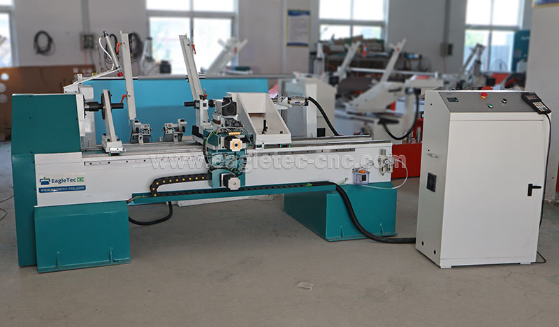 cnc automatic wood lathe with auto feeder