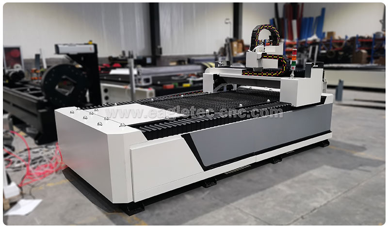 grey metal sheet laser cutting machine