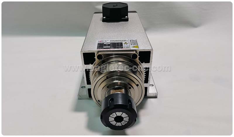 air cooled spindle motor with alumium shell