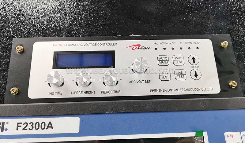 Shenzhen ontime plasma arc voltage controller on the eagletec cnc plasma machine