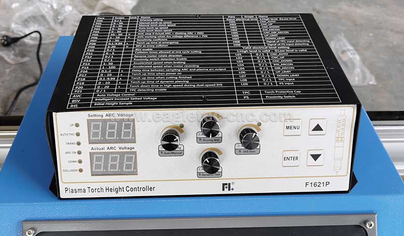 plasma cutting voltage height controller on the top of starfire system