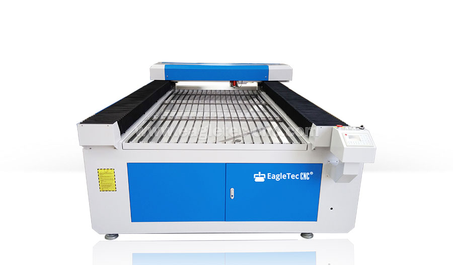 blue 150w mixed laser cutting machine with 4x8 work table