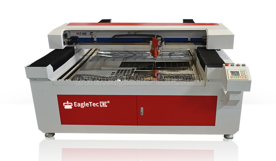 red cnc laser cutting machine for acrylic wood metal with 280w co2 tube