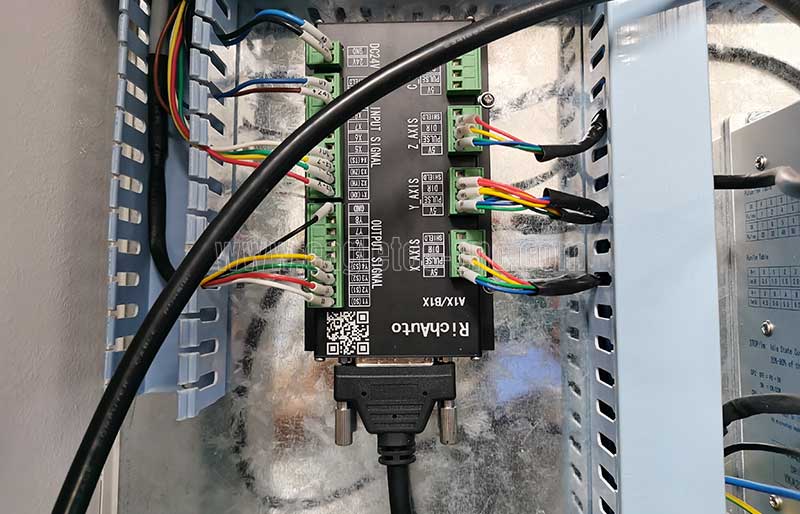wiring board of cnc controller in the electronic cabinet