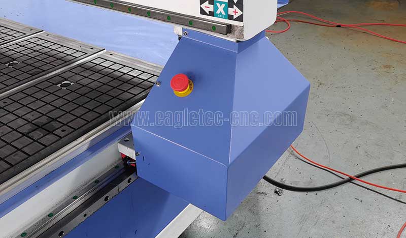cnc 1212 router with emergency stop on both sides of the gantry