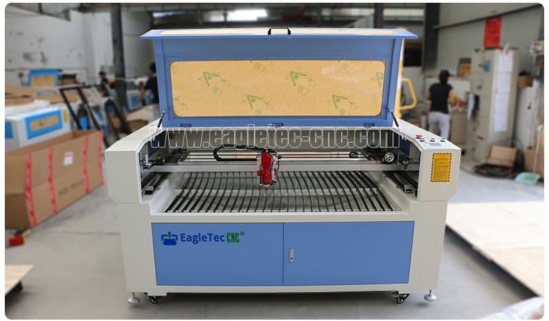 complete metal and nonmetal laser cutter in the workshop