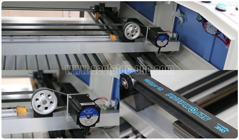 stepper system with belt transmission for laser metal & nonmetal cutting machine