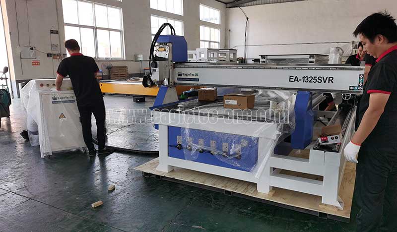4x8 4 Axis CNC Router for Woodworking under packing