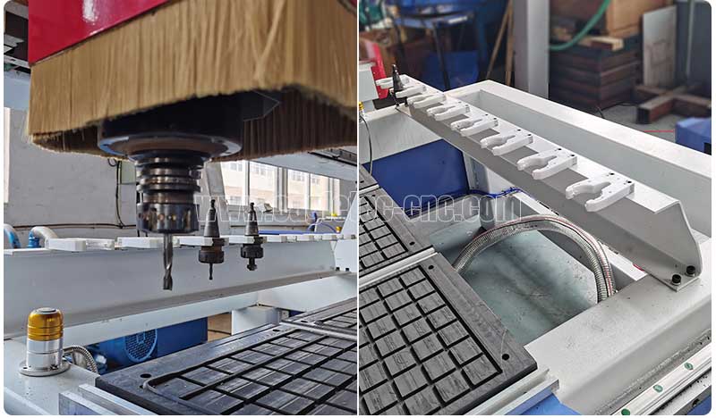 row type tool changer cnc router